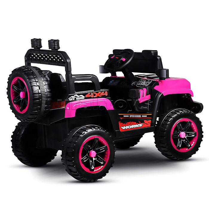 Электромобиль детский "Покоритель гор" (цвет розовый)