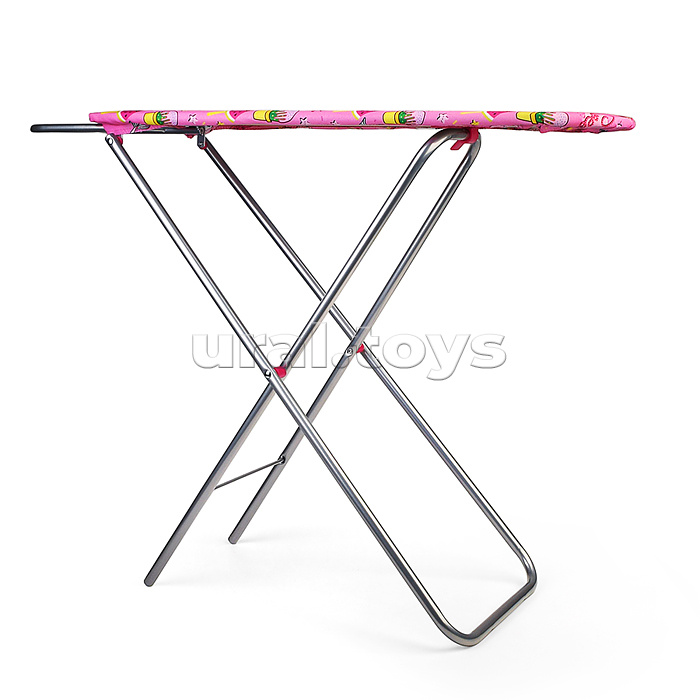 Доска для глажения металлическая, принт розовый мир