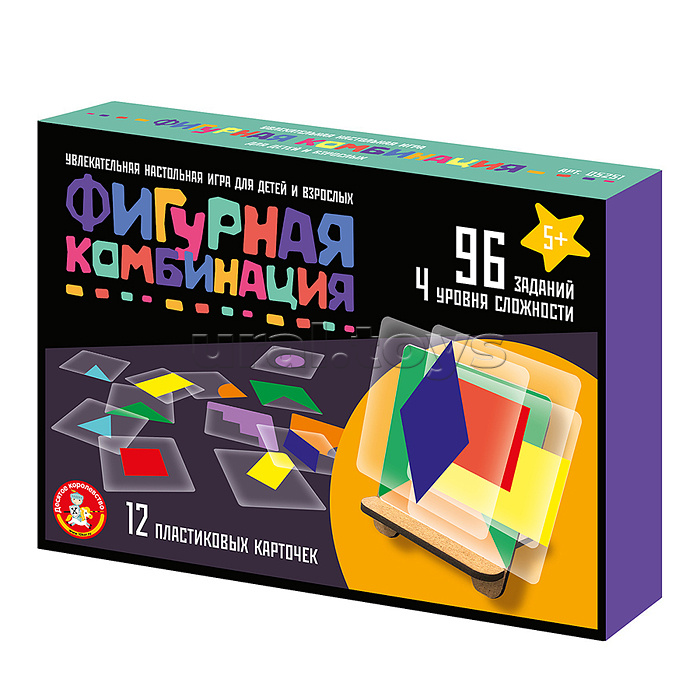 Игра настольная "Фигурная комбинация" (96 заданий)