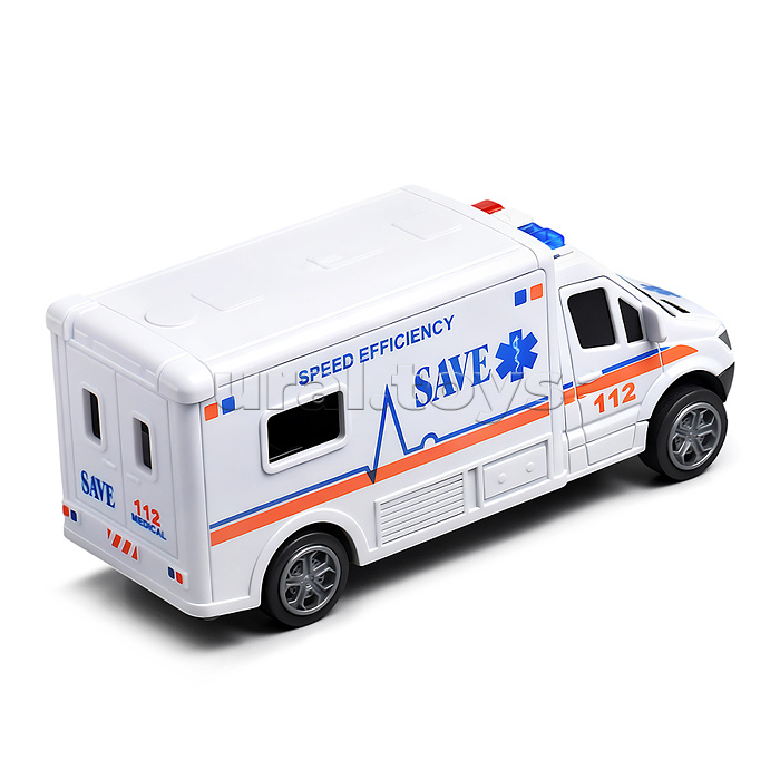 Набор машин "Спасательная техника" (инерционная) в коробке