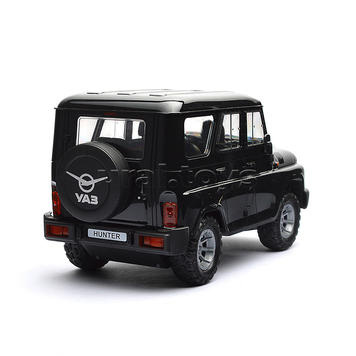 Машина UAZ Hunter 30 см, р/у (свет, черный) в коробке