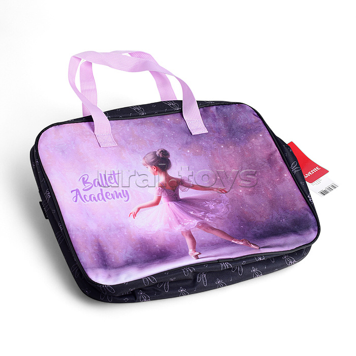 Папка для тетрадей, ИЗО и технологии "Ballet Academy" A4 (36x28x8 см) плотный износостойкий полиэстер с водоотталкивающей пропиткой, с каучуковой аппликацией, с текстильным расширением 8 см, на молнии сверху, каучуковая аппликация, с внутренним карманом, Папка для тетрадей, ИЗО и технологии "Ballet Academy" A4 (36x28x8 см) плотный износостойкий полиэстер с водоотталкивающей пропиткой, с каучуковой аппликацией, с текстильным расширением 8 см, на молнии сверху, каучуковая аппликация, с внутренним карманом,