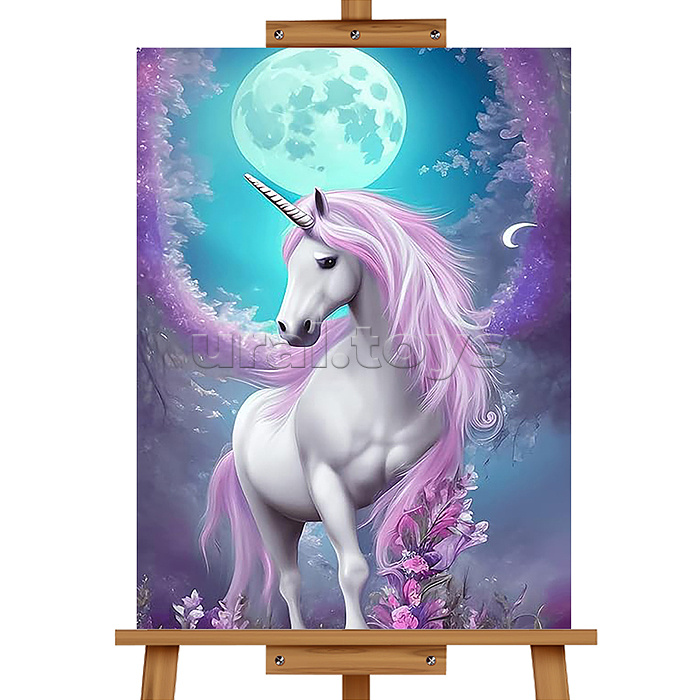 Набор для рисования "Картина по номерам 40*50 см. Лунный единорог"