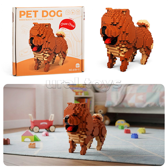 Конструктор "Чау Чау" 3D, в коробке