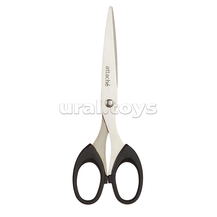 Ножницы канцелярские "Attomex" 13,7 см, пластиковые кольца, в пластиковом пакете Ножницы канцелярские "Attomex" 13,7 см, пластиковые кольца, в пластиковом пакете