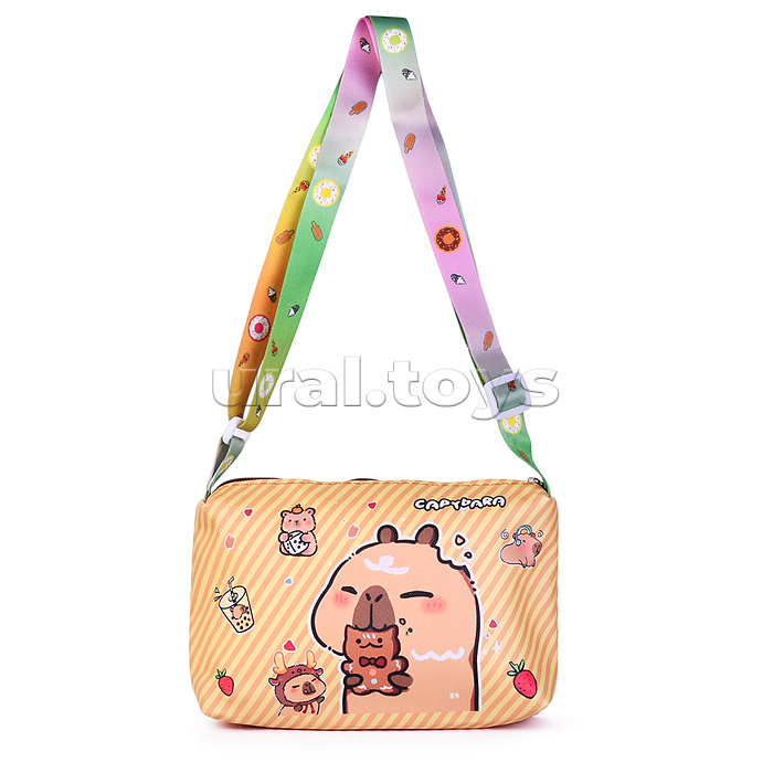 Сумочка детская "Дружные капибары" 19*14*6 см.