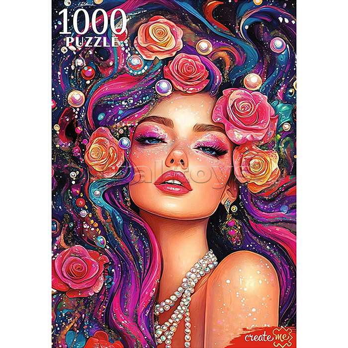 Пазлы 1000 "Яркая девушка"