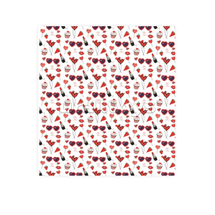 Упаковочная бумага "Помада" 70х100