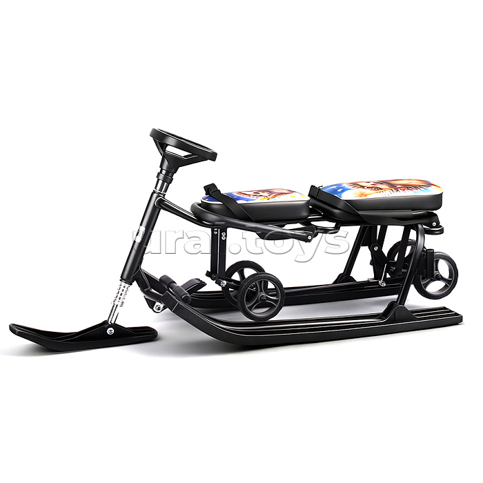Игрушка Снегокат детский 507 "TWINS BABY Wheel" для двоих (Ёжики)