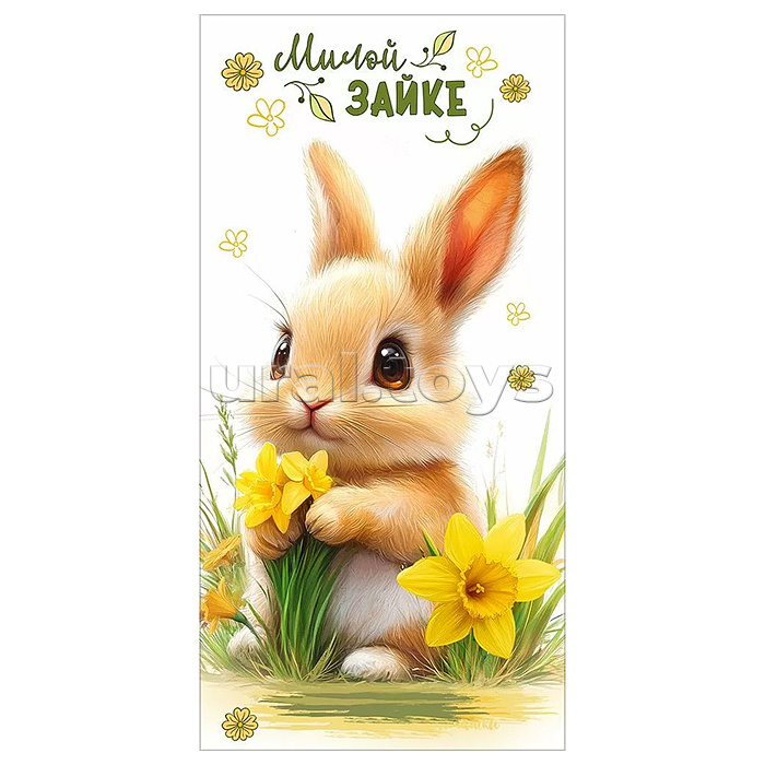 Конверт для денег "Милой зайке"