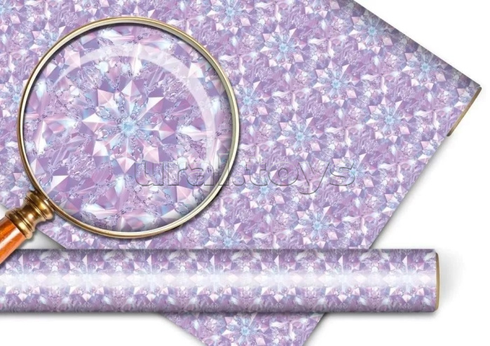 Упаковочная бумага "Алмазные снежинки"