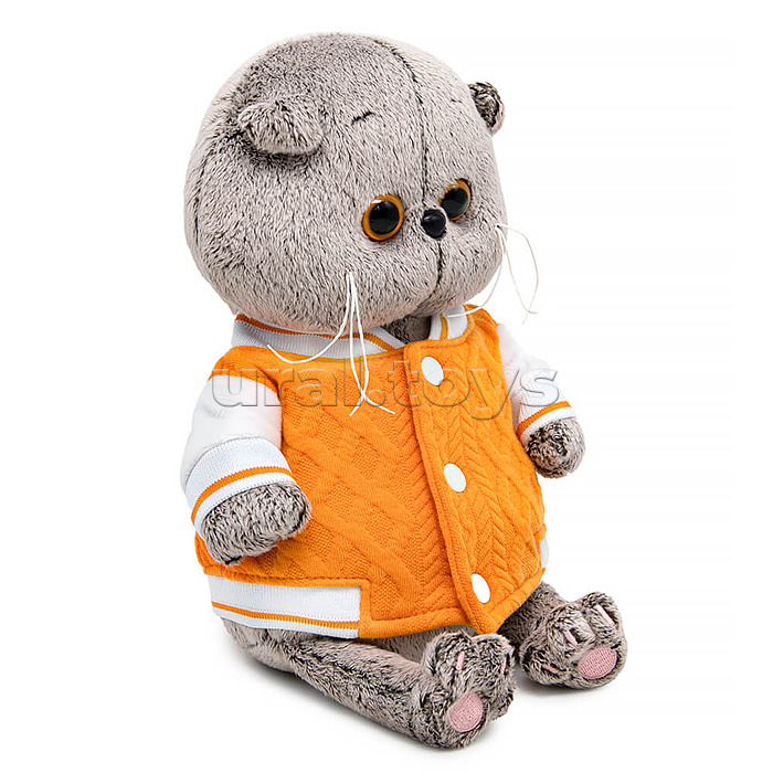 Кот Басик BABY в бомбере на кнопках