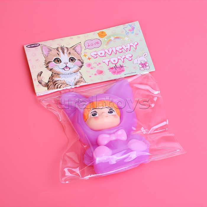 Игрушка-антистресс "Девочка-кошечка"