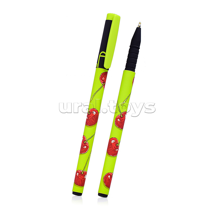 Ручка "FunWrite. Ягоды. Графика. Вишня" шариковая 0.5мм, синяя