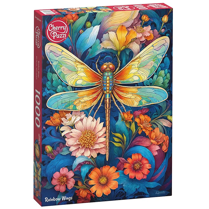 Пазлы 1000 "Радужные крылья"