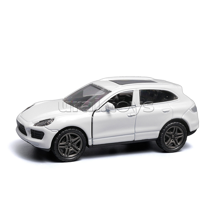 Белая инерционная машинка с люком на крыше die-cast , 1:32