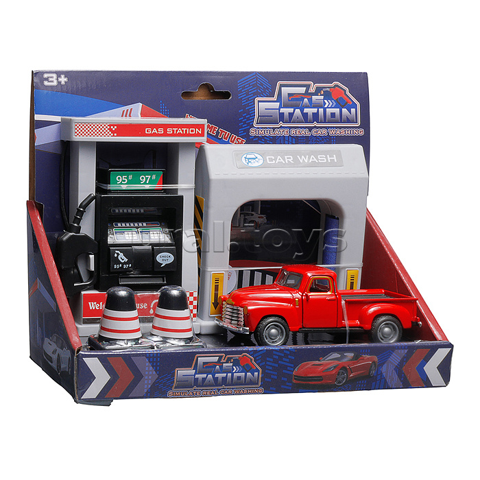 Набор машин "Заправка грузовиков" в коробке