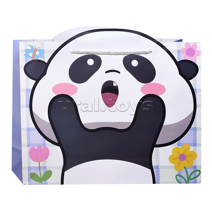 Пакет подарочный "Милая панда" 31*12*40см