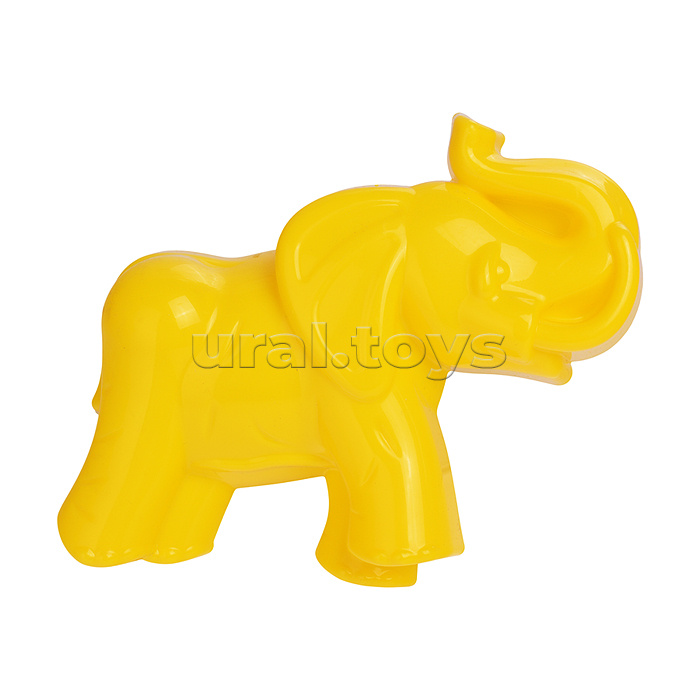 Набор №318: ведро-цветок среднее №3, лопатка №5, формочки (мамонт + динозавр №1 + динозавр №2)