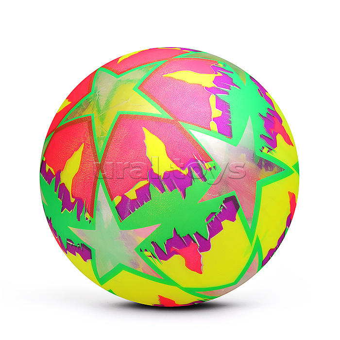 Мяч надувной детский PVC "Яркие звёзды" 22см