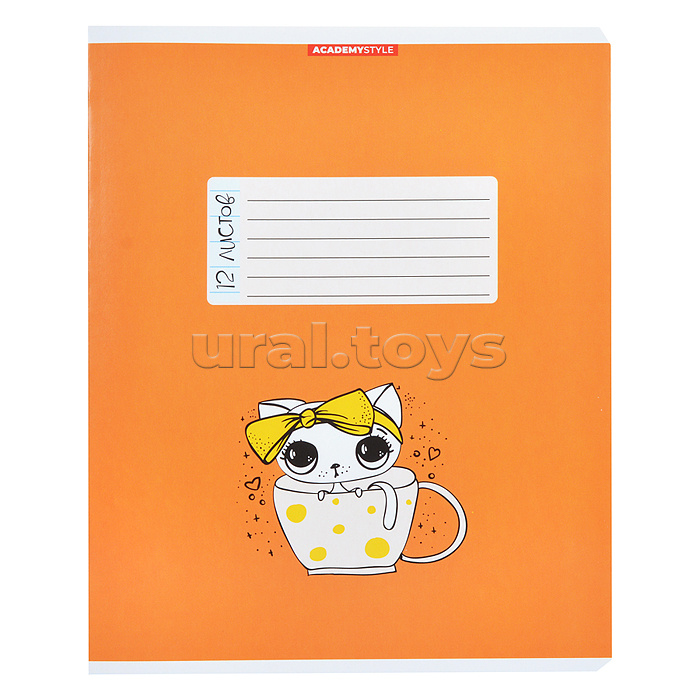 Тетрадь 12л А5 линейка "Кошачьи глазки"