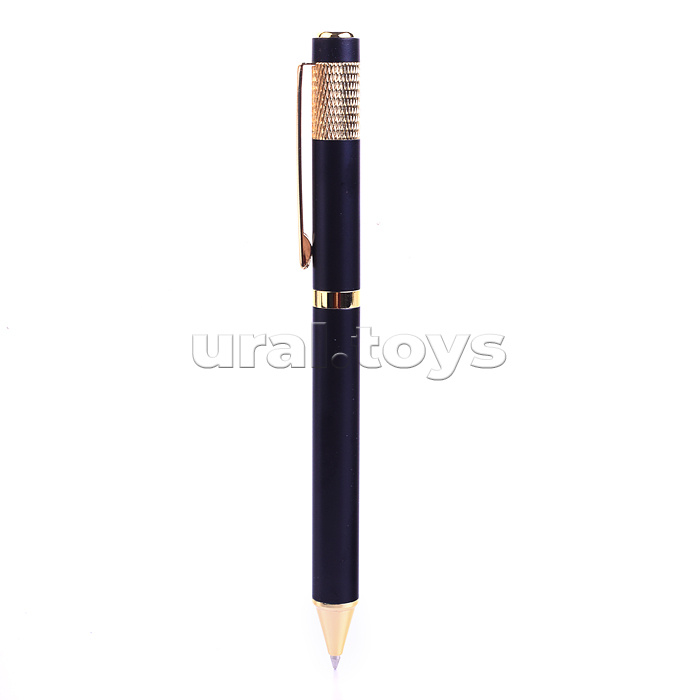 Ручка шариковая с поворотным механизмом Fortis G, синяя, пулевидный пиш.узел 0,7 мм, сменный стержень 98 мм типа Parker, корпус металлический, подарочная упаковка