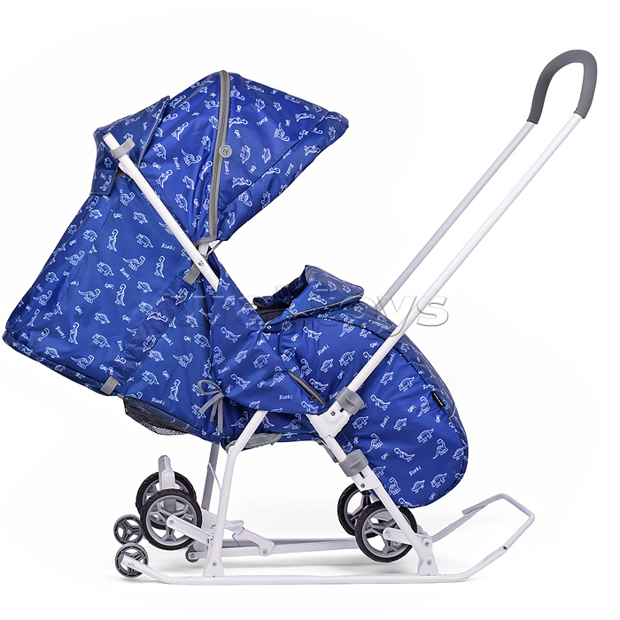Коляска комбинированная "Наши детки 3-1К" (принт с динозавриками)