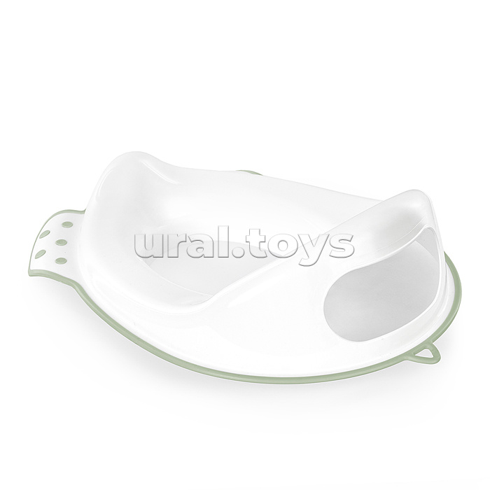 Накладка для унитаза детская (антискользящая) бело-оливковый
