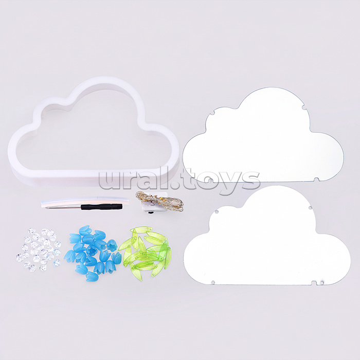 Набор для творчества-светильник "Облако" голубой, в пакете