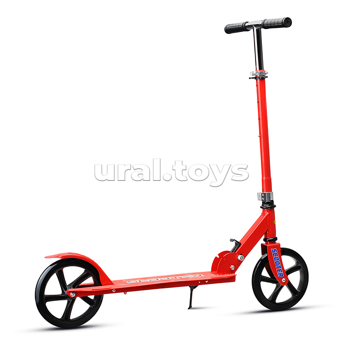 Самокат 2-х кол., красный, в коробке