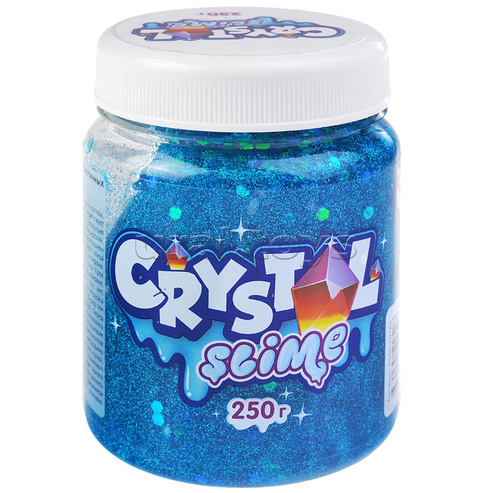 Игрушка Crystal slime, голубой, 250г