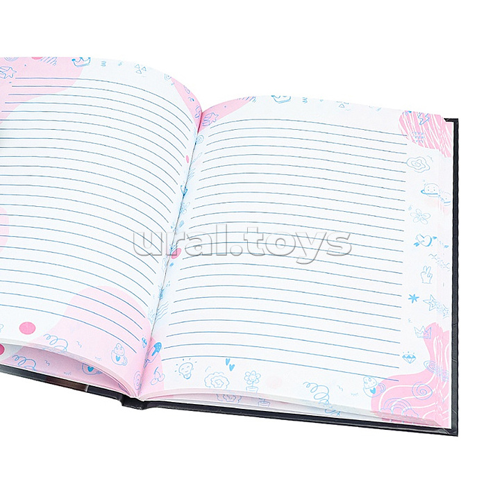 Записная книжка для девочек А5 80л. "Pink & Black" Записная книжка для девочек А5 80л. "Pink & Black"