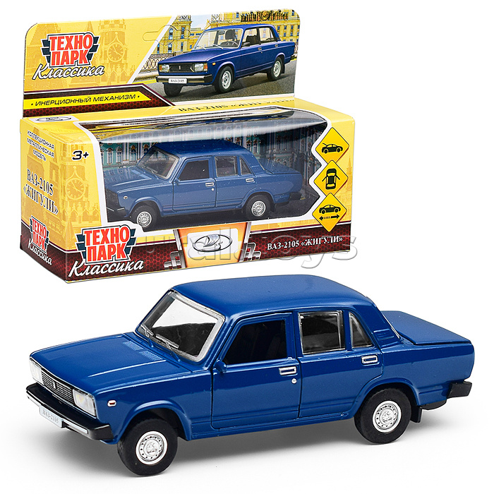 Машина металл LADA ВАЗ-2105 1997 12cm, (двери, багаж, темно-синий)инерц., в коробке Машина металл LADA ВАЗ-2105 1997 12cm, (двери, багаж, темно-синий)инерц., в коробке