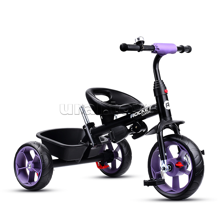 Велосипед трехколесный Rocket 136-LI, колеса EVA 10"/8", цвет сиреневый