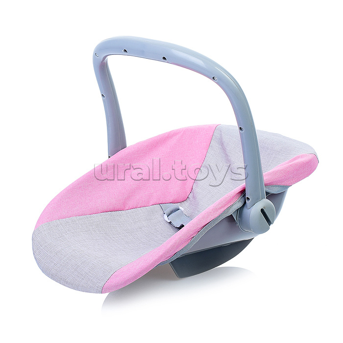 Коляска зима-лето 9636 для кукол, металл. с люлькой-переноской, со сменным коробом, с корзиной, в пакете