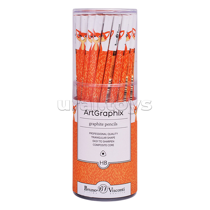 Карандаш чернографитовый "ArtGraphix. Fun. Лисенок" НВ (пластиковый корпус)