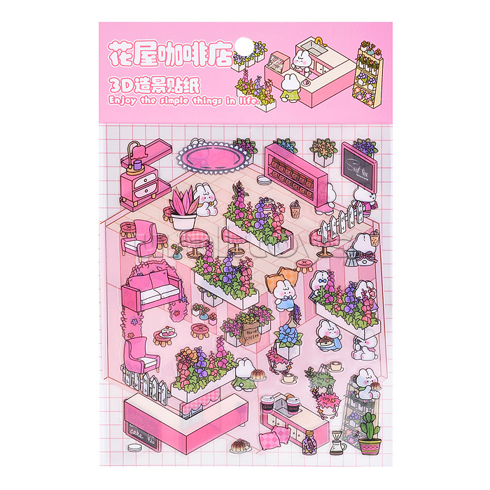 Набор наклеек "Зайкина вилла" Набор наклеек "Зайкина вилла"