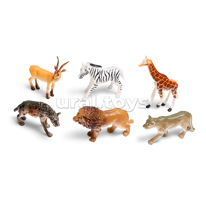 Набор животных "Жители Африки" в пакете