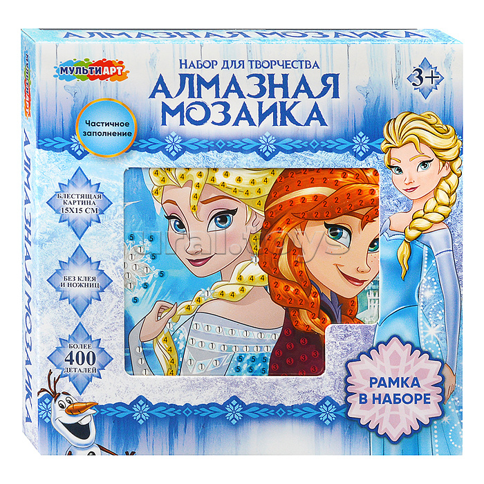 Алмазная мозаика 15*15 "Снежная принцесса" в коробке Алмазная мозаика 15*15 "Снежная принцесса" в коробке
