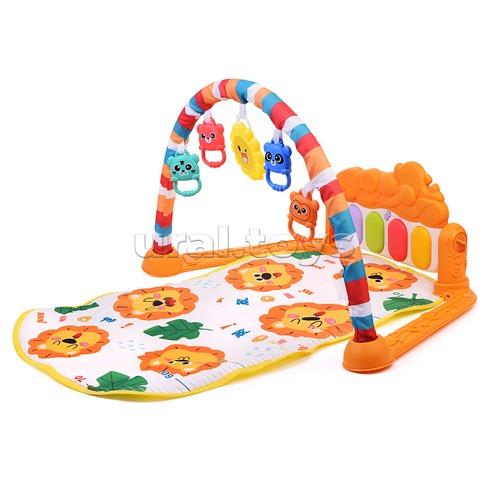 Коврик развивающий "Львенок" с ростомером, в коробке