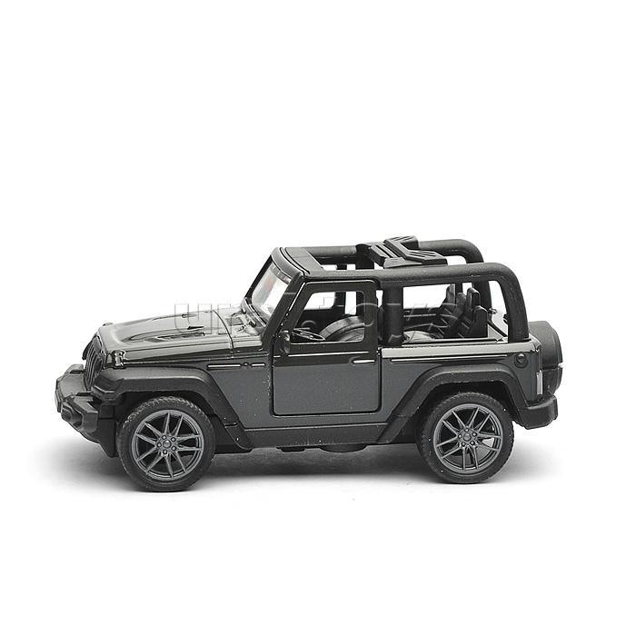 Чёрная инерционная машинка Джип Сафари die-cast,1:32, открывающиеся двери