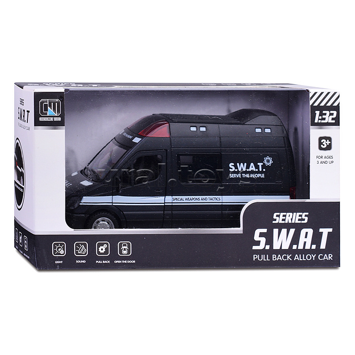 Машина "Swat" на батарейках, в коробке