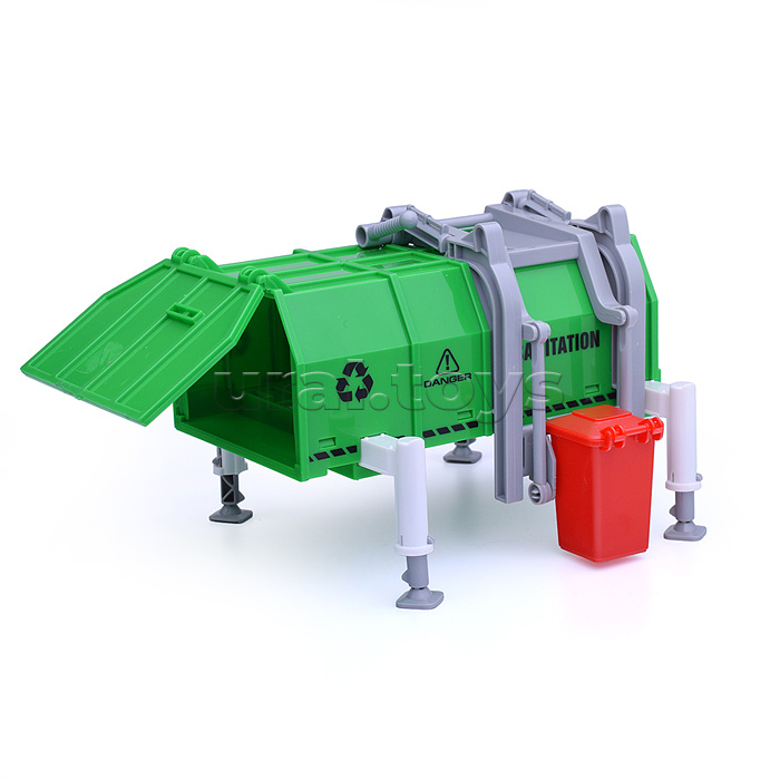 Машина "Городская служба" (свет, звук) на батарейках, в коробке (цвет зеленый)