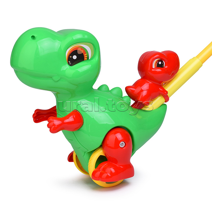 Каталка 536 "Мама динозавр и малыш" в пакете