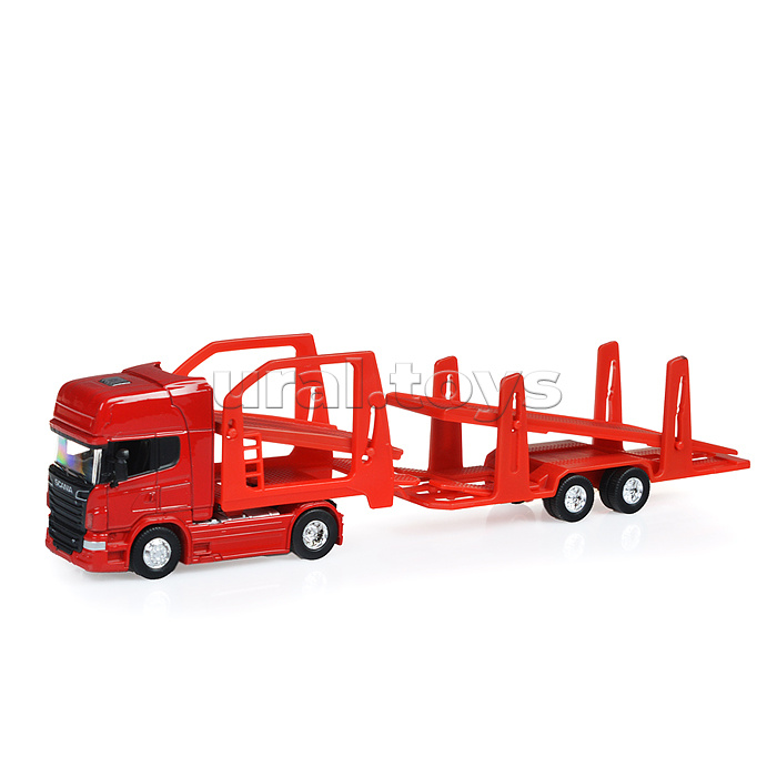 Набор 1:64, Грузовик Scania V8 R730 с тремя легковыми машинками Набор 1:64, Грузовик Scania V8 R730 с тремя легковыми машинками