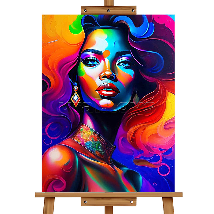 Набор для рисования "Картина по номерам 30*40 см. Эффектная леди"