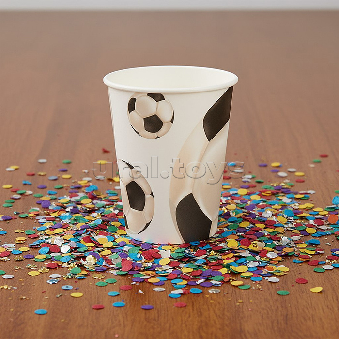 Набор посуды одноразовой "Футбольный мяч" стаканы (10 шт)