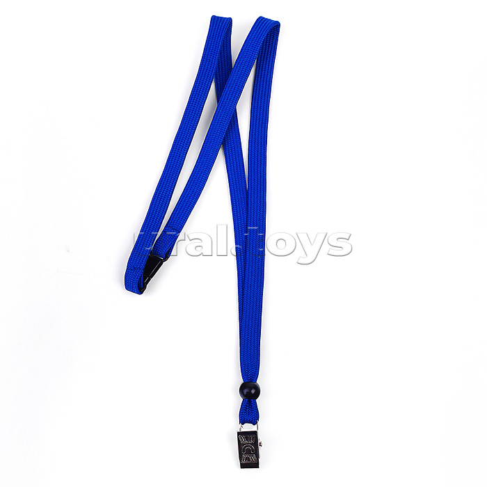 Ленты для бэйджей с безопасным сцеплением, с клипом, синие (в упаковке 5шт)