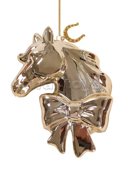 Новогоднее подвесное украшение из фарфора 5,7x2,2x8,6см