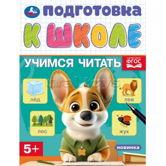 Учимся читать. Подготовка к школе. 5+ 16 стр.
